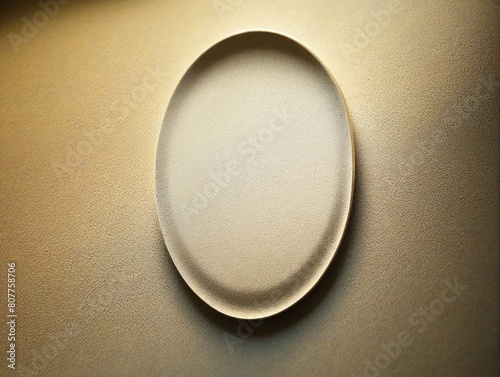 white oval frame