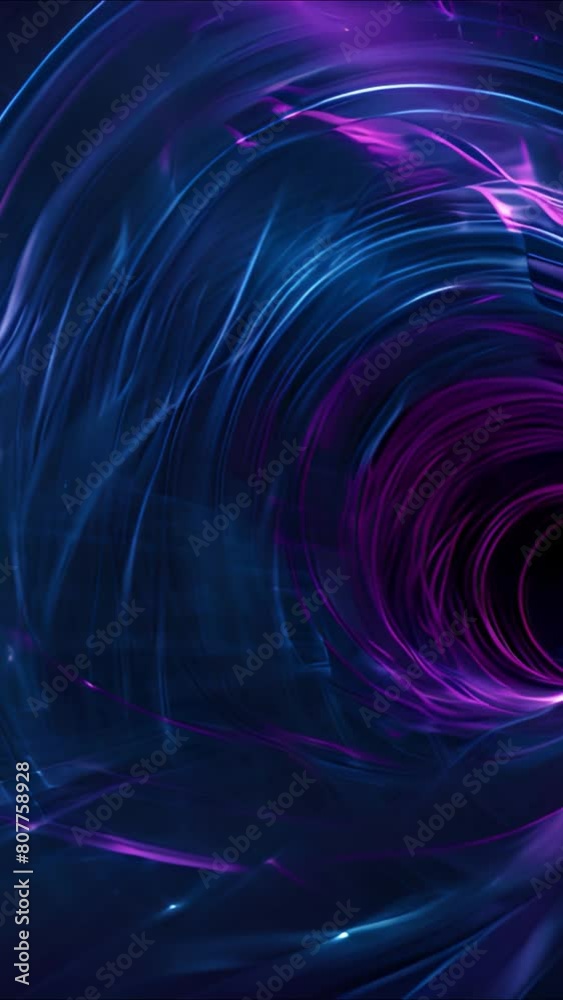 Abstract background with infinite light trails spiral shaped