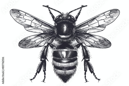 Hand drawn illustration of bubble bee © Farjana CF- 2969560