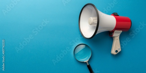 Looking for a way to improve your business? Look no further than our megaphone and magnifying glass! With our help, you can reach a wider audience and get your message seen by more