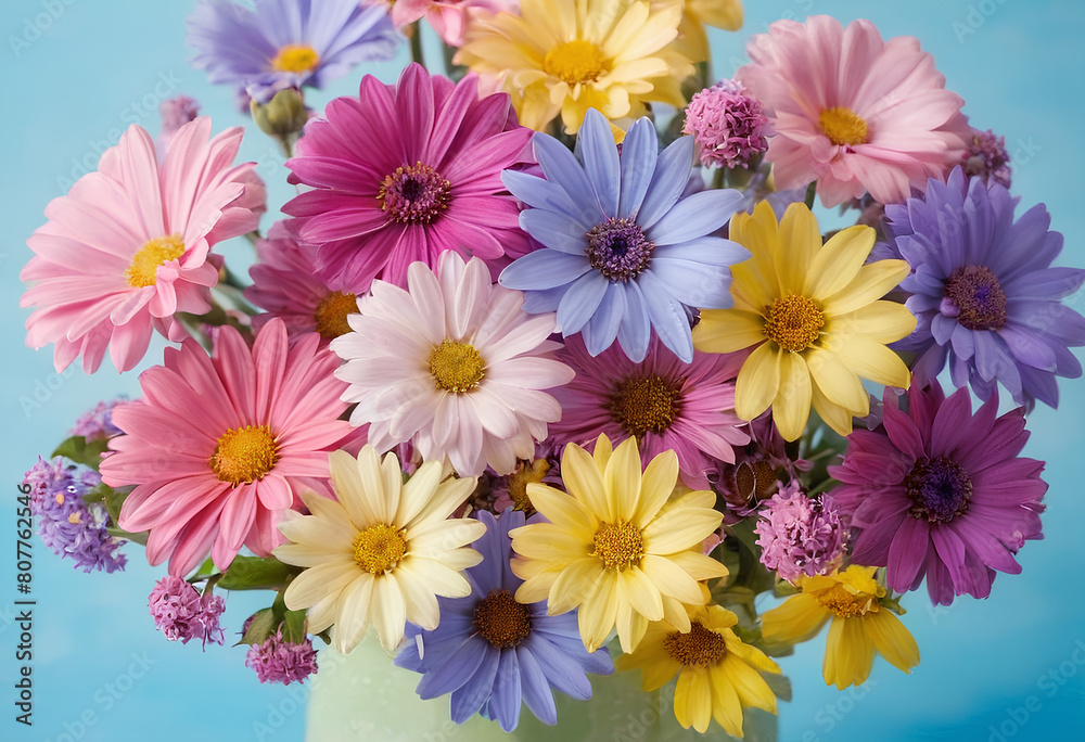 a colorful bouquet of flowers with 
