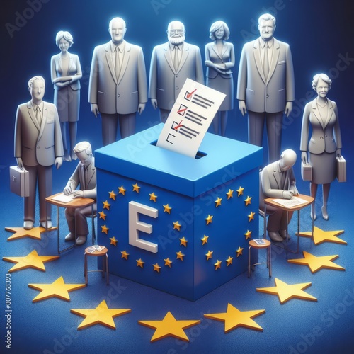 L'Europa si unisce nel voto per promuovere la pace, la stabilità e la prosperità nell'Unione. photo
