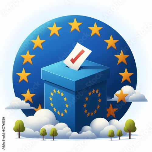 I candidati europei competono per guadagnare la fiducia e il sostegno dei cittadini. photo