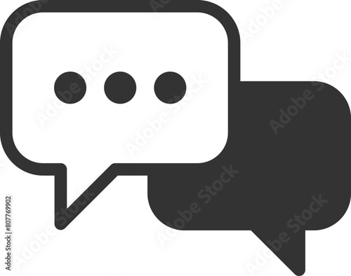 Talk bubble speech icon. Blank empty bubbles vector design elements. Chat on line symbol template. Dialogue balloon sticker silhouette. 