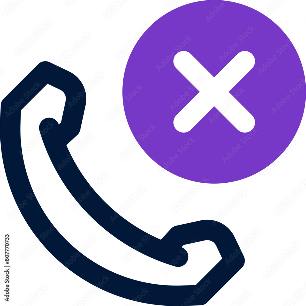 reject call icon. vector dual tone icon for your website, mobile, presentation, and logo design. reject call icon. vector dual tone icon for your website, mobile, presentation, and logo design.