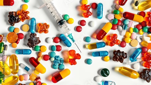 Candy pills drugs UHD wallpaper