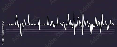  Line wave music sound one noise audio frequency icon signal podcast radio soundwave waveform volume art hand. Acoustic line music logo recording voice wave doodle sketch abstract. Vector illustration photo