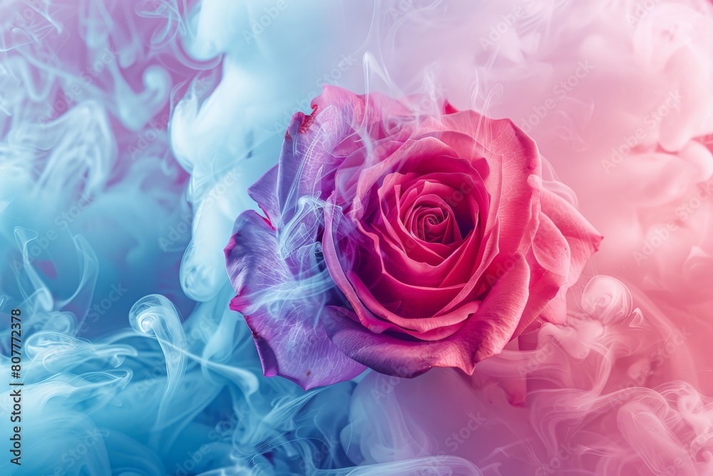Pink rose flower with pastel ink. Creative abstract spring nature. Summer bloom concept Pink rose flower with pastel ink. Creative abstract spring nature. Summer bloom concept