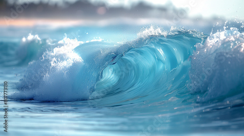 close-up of waves in tropical ocean © Rodolphe