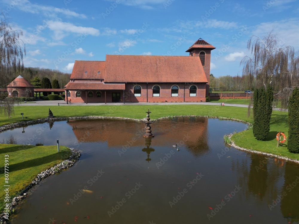 Fototapeta premium Octon Crematorium, Driffield, East Yorkshire 