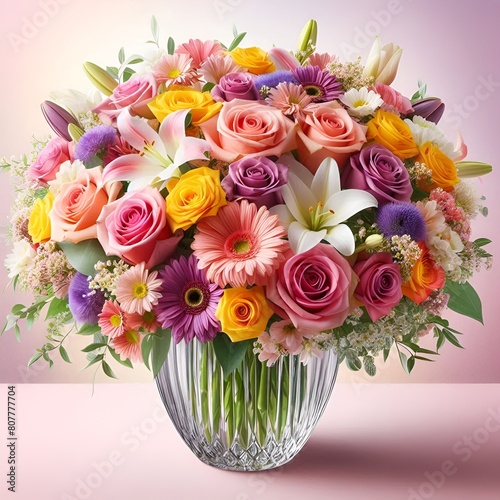 A pretty, colorful bouquet
