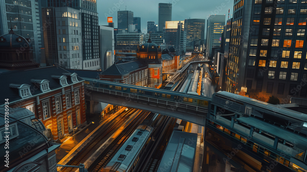 futuristic cityscape