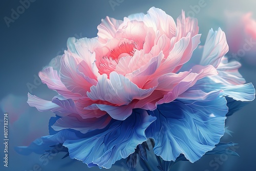 Blooming Blossom: A Delicate and Dreamy Floral Illustration photo