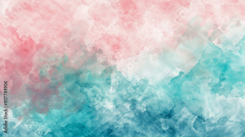 Elegant Watercolor Wash Background in Soft Pastel Tones © Rabiyah
