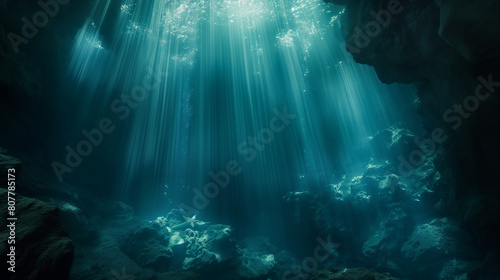 幻想的な深海の景色 photo