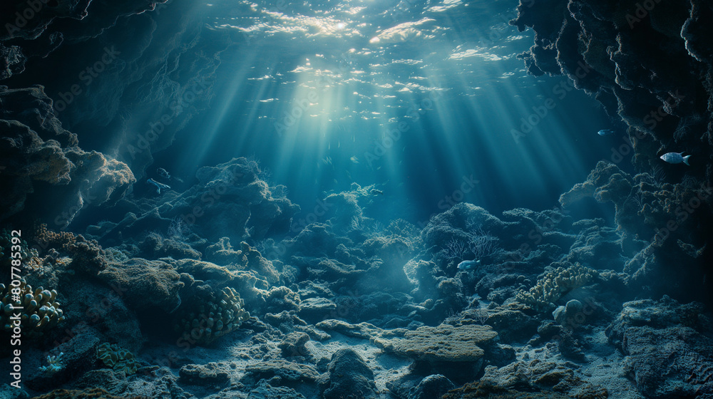 fantastic deep sea scenery