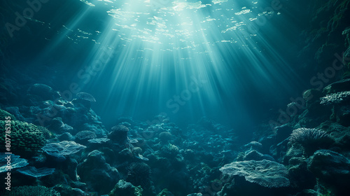 Wallpaper Mural 幻想的な深海の景色 Torontodigital.ca