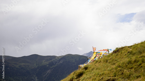 Prayer Flags on Hillside