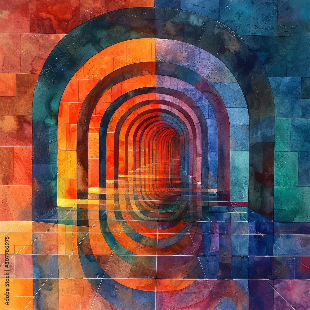 Naklejka premium Explore the closeup details of a vibrant, luminous skyway