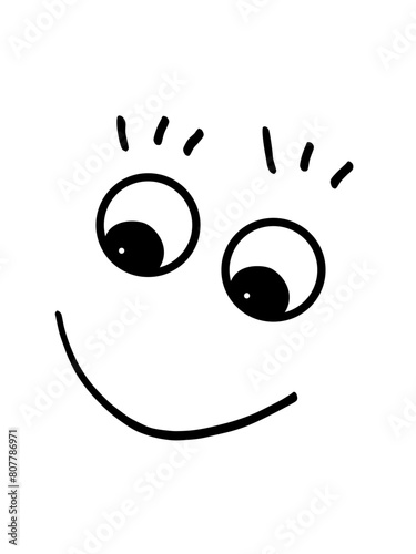 Simple illustration of smile