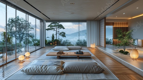 Japandi minimalist interior design of modern living room, homeCozy Minimalist Living Room in a Rustic Farmhouse - 4K HD Wallpaper

 photo