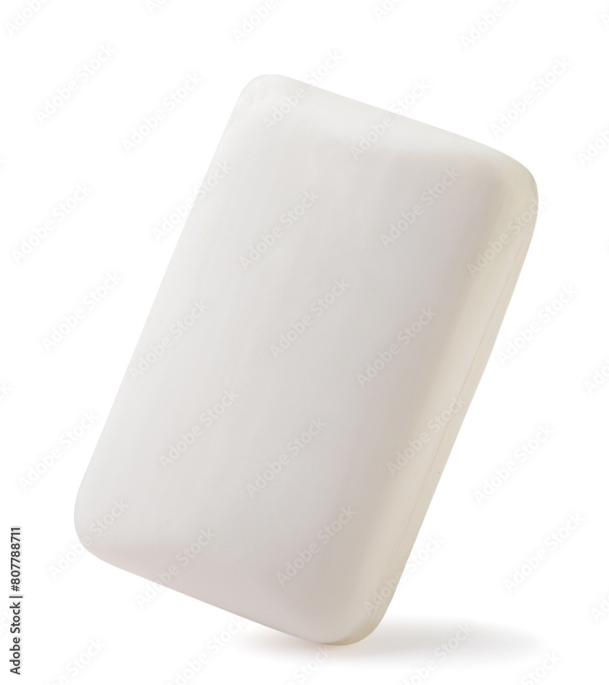 Soap bar close-up on a white background. Isolated Soap bar close-up on a white background. Isolated