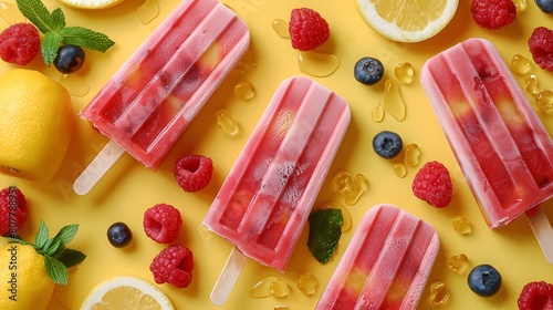 popsicle with fruit