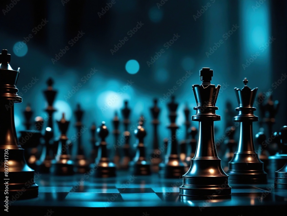 chess pieces on the chessboard chess pieces on the chessboard