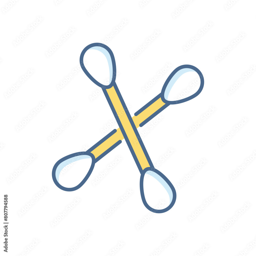 Cotton Buds vector icon Cotton Buds vector icon