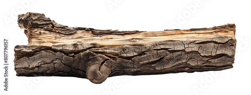 Wood log cut out