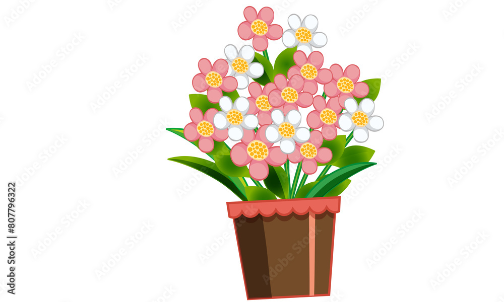 Vector. Wreaths. Botanical collection of wild and garden plants. Set: leaves, flowers, branches, pink roses,floral arrangements, natural elements.

