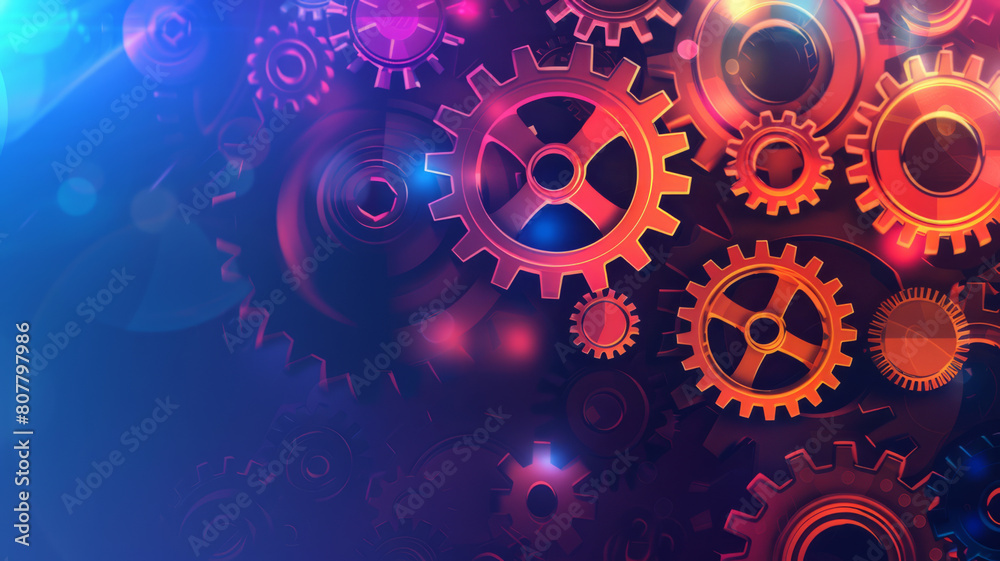 Abstract techno gear background with geometric colorful gear wheels. Space for gear text. Vector gears modern mechanism industrial . Technology gears Abstract techno gear background with geometric colorful gear wheels. Space for gear text. Vector gears modern mechanism industrial . Technology gears