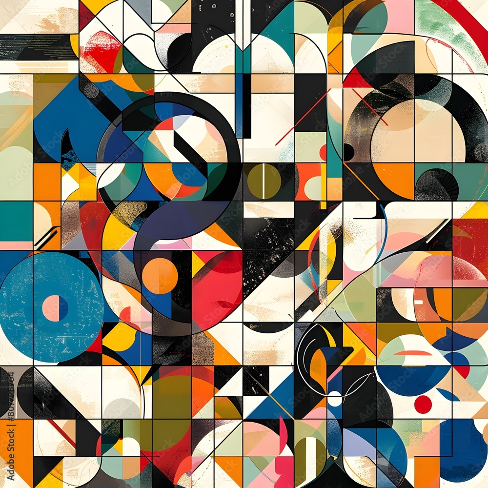 Fototapeta premium Abstract Artwork and Geometric Patterns