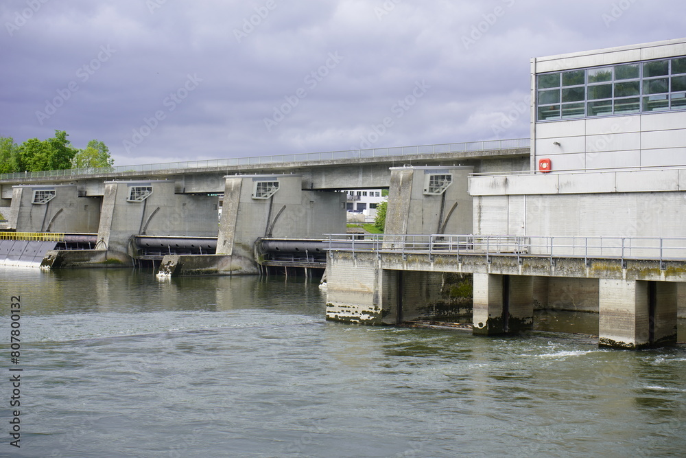 A run-of-river power plant is a hydroelectric power plant in which the inflow above the associated weir and the outflow below the power plant are always the same during regular operation. Danube, GER
