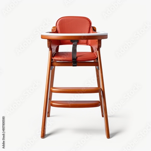 High chair brickred photo