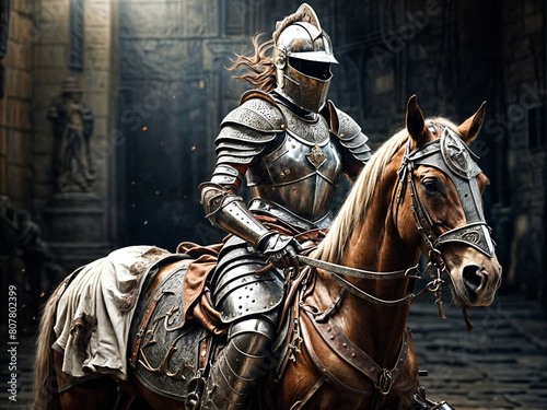 A Painting of a Chariot of Steel: Knight Charges with Unflinching Resolve