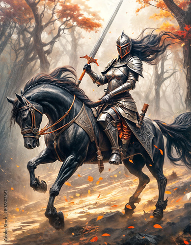 A Painting of a Chariot of Steel: Knight Charges with Unflinching Resolve