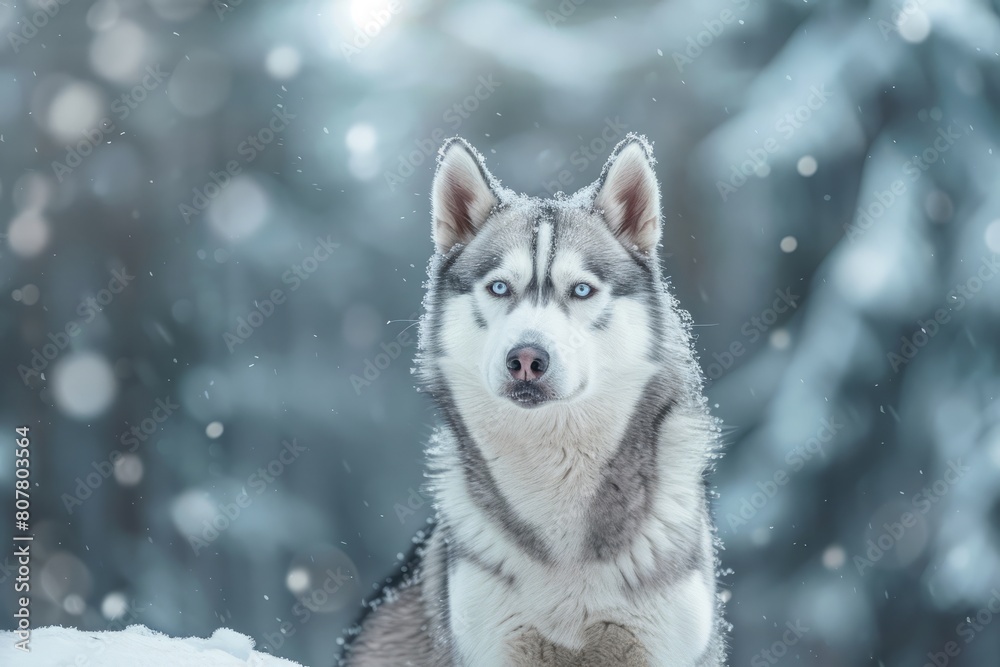 portrait of a siberian husky wolf dog portrait of a siberian husky wolf dog