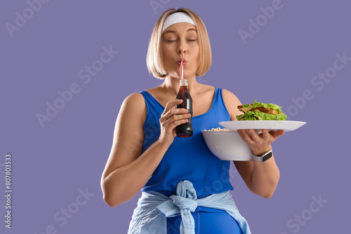 Beautiful sporty woman with...