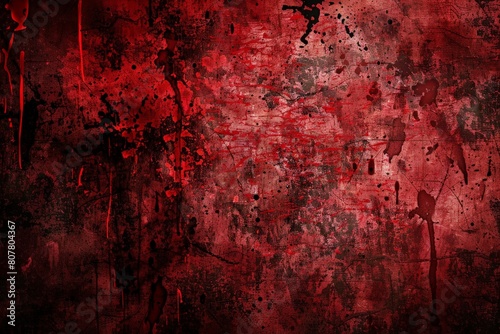 Vector illustration red grunge texture background  silhouette creativity red paint background with ink-black stain design. Beautiful simple AI generated image in 4K  unique.