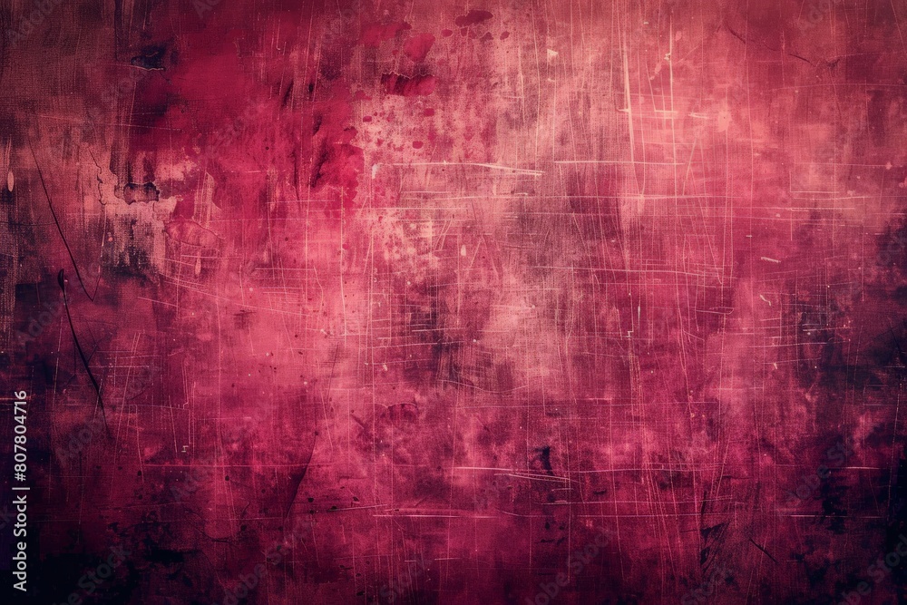 Obraz premium Vector illustration red grunge texture background, silhouette creativity red paint background with ink-black stain design. Beautiful simple AI generated image in 4K, unique.