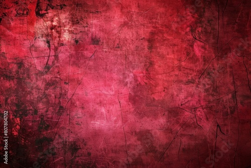 Vector illustration red grunge texture background, silhouette creativity red paint background with ink-black stain design. Beautiful simple AI generated image in 4K, unique.