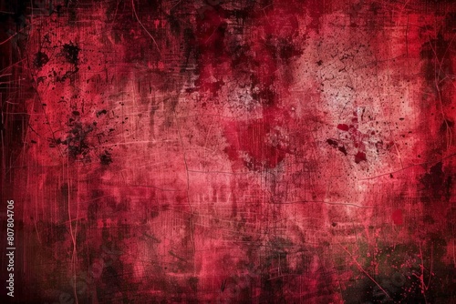 Vector illustration red grunge texture background  silhouette creativity red paint background with ink-black stain design. Beautiful simple AI generated image in 4K  unique.