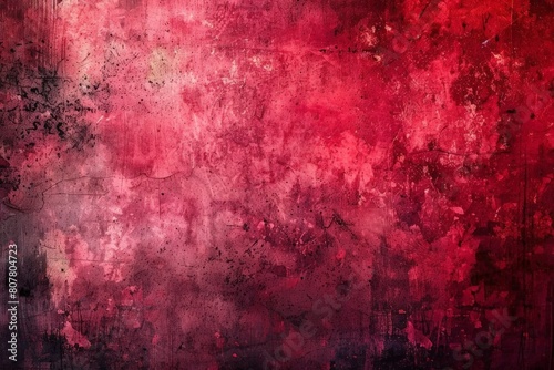Vector illustration red grunge texture background, silhouette creativity red paint background with ink-black stain design. Beautiful simple AI generated image in 4K, unique. photo