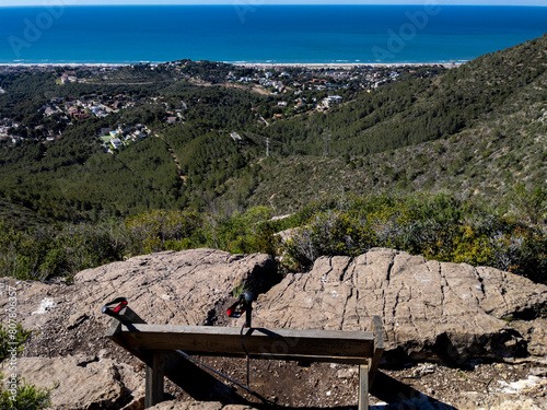 Vista de Castelldefels desde la montaña