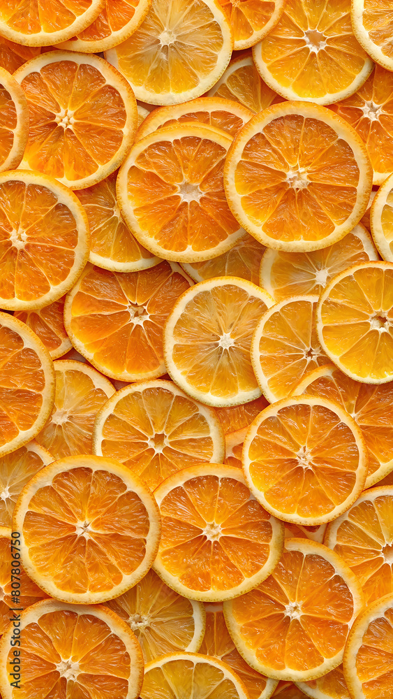 oranges slice as background wallpaper, top viewe oranges slice as background wallpaper, top viewe