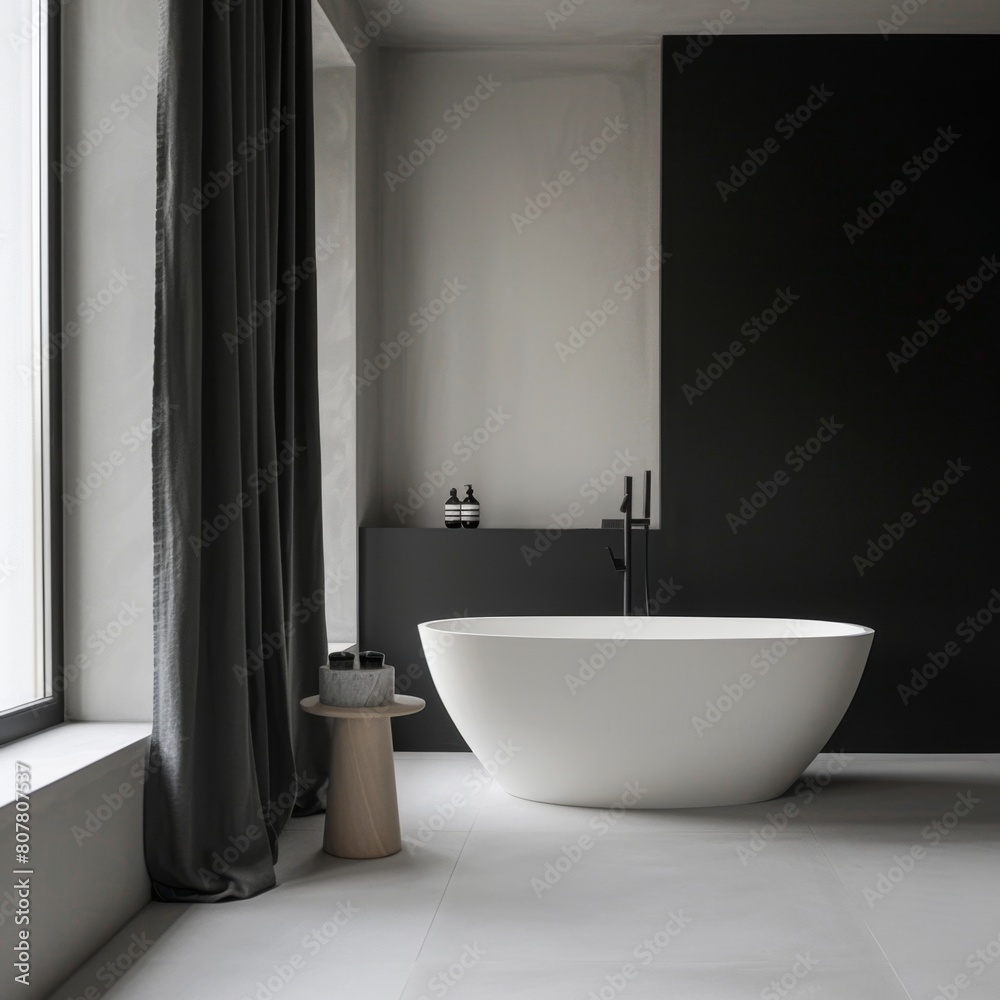 Minimalist bathroom interior design. Minimalist bathroom interior design.