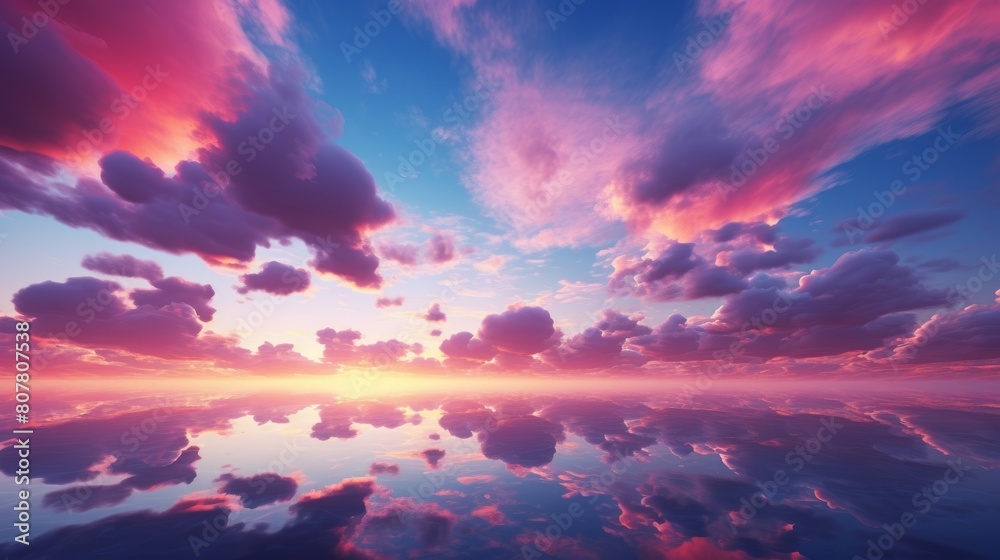 clouds and pink sky,sweet sky,Light pink clouds in sunset blue sky. Pastel colors of clouds, sunrise sundown natural background