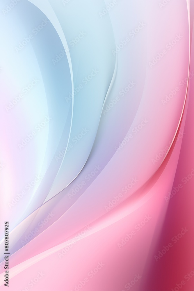 Soft pink and blue curves forming an abstract modern banner, vertical with copy space Soft pink and blue curves forming an abstract modern banner, vertical with copy space