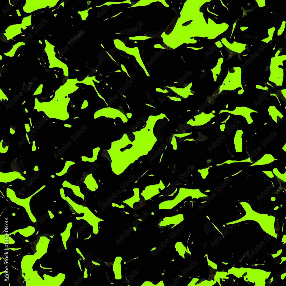 custom made wallpaper toronto digitalGreen neon camouflage abstract  seamless pattern
